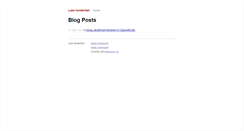 Desktop Screenshot of lukevanderhart.com
